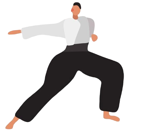 Illustration of a person doing Akido